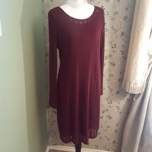 Burgundy dress